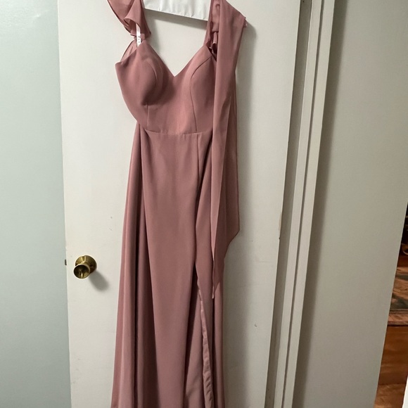 Azazie Everett in dusty rose - Picture 2 of 3